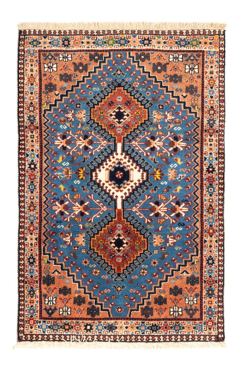 Perserteppich - Nomadic - 122 x 83 cm - blau