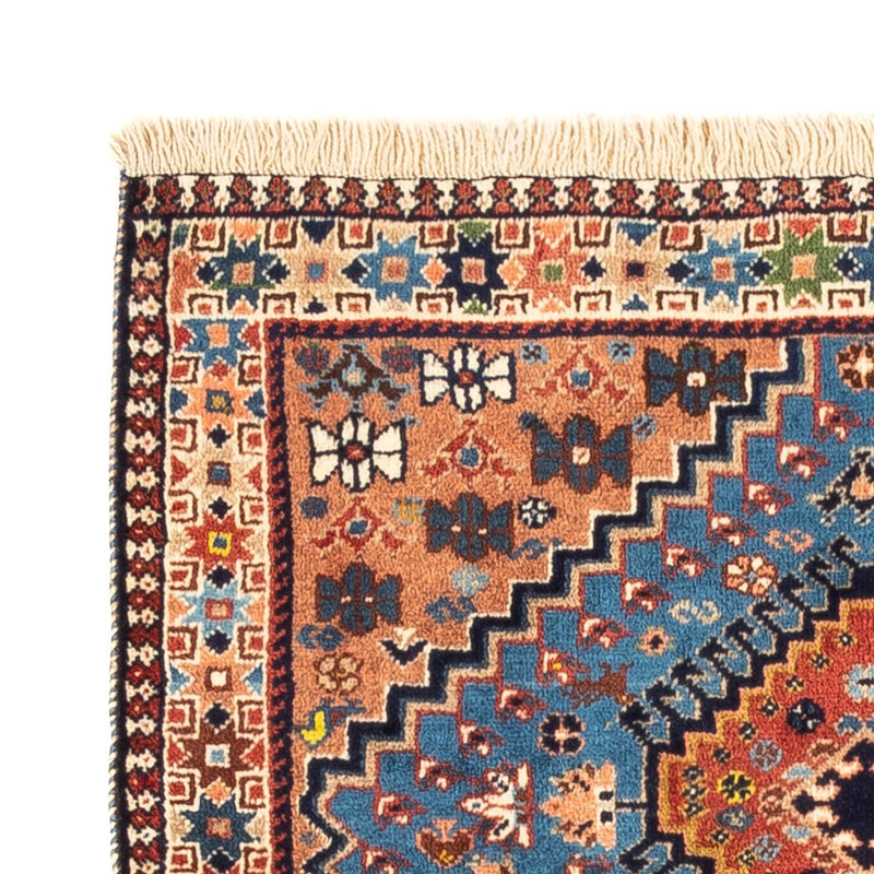 Perserteppich - Nomadic - 122 x 83 cm - blau