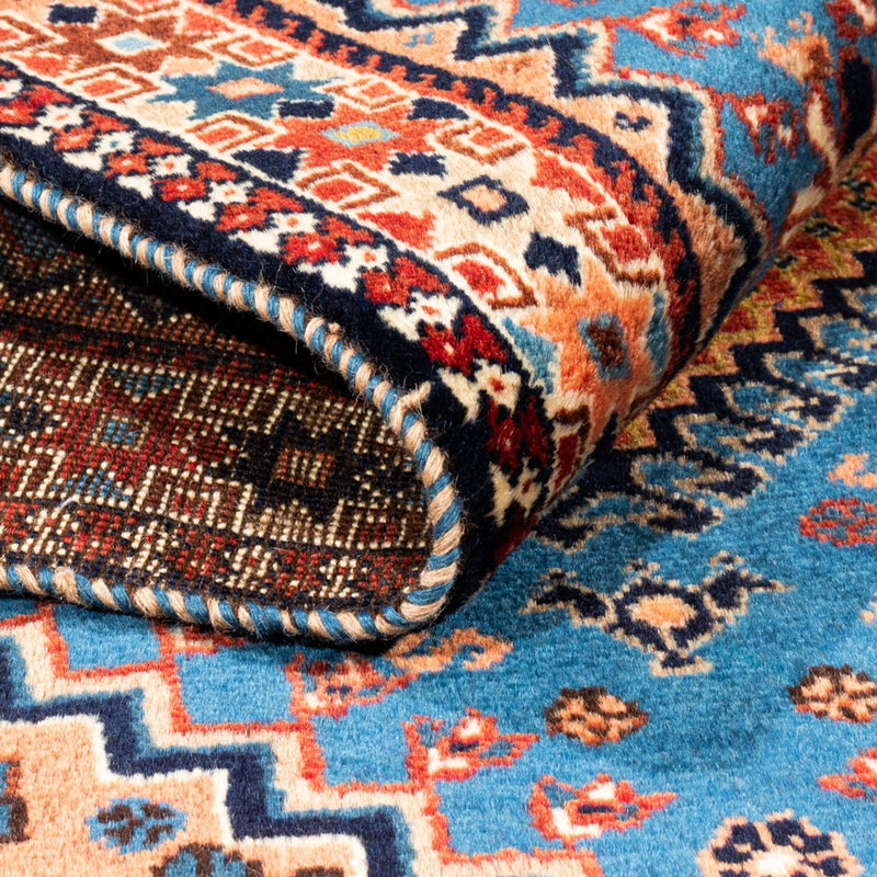 Perserteppich - Nomadic - 122 x 83 cm - blau