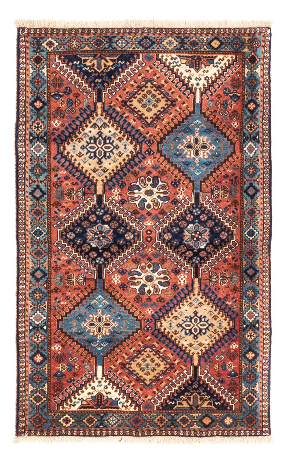 Perserteppich - Nomadic - 130 x 82 cm - rot