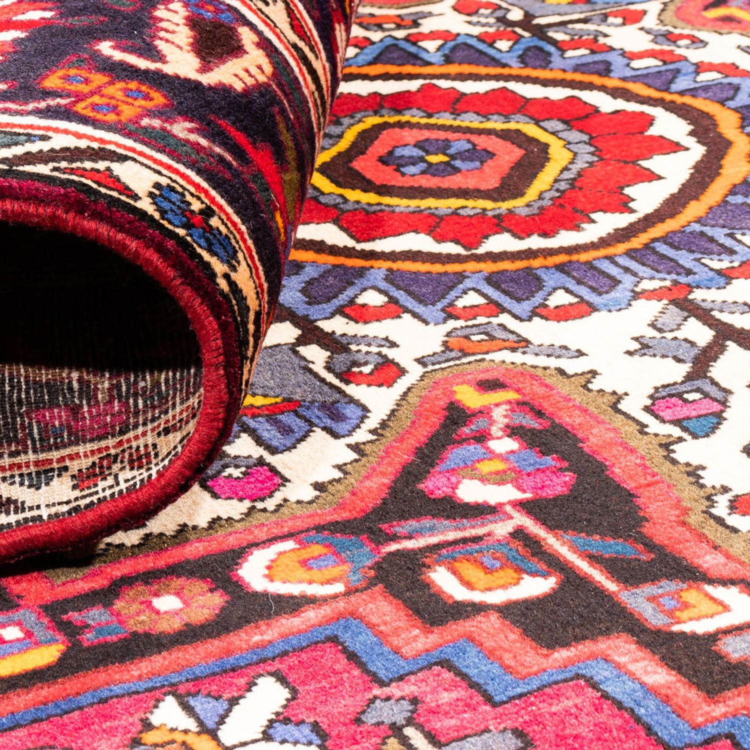Perserteppich - Nomadic - 312 x 215 cm - rot