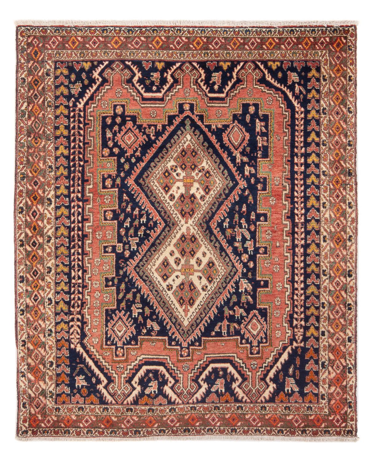 Perserteppich - Nomadic - 167 x 133 cm - rot