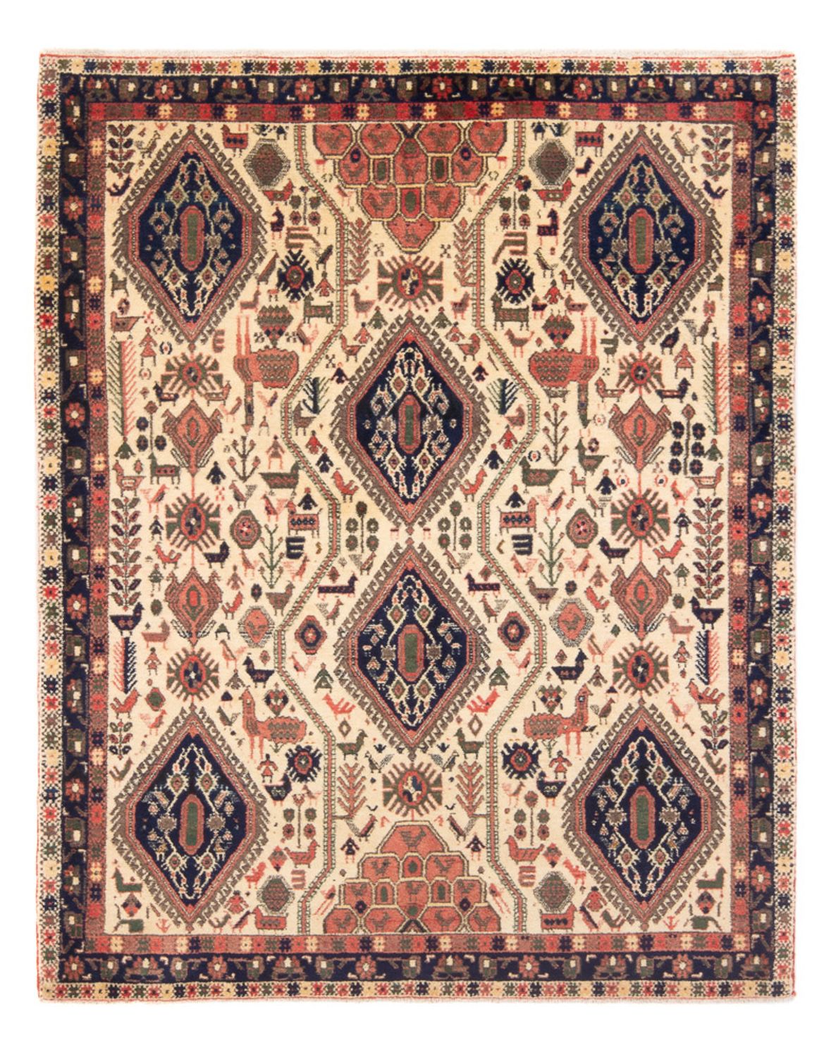 Perserteppich - Nomadic - 178 x 140 cm - creme