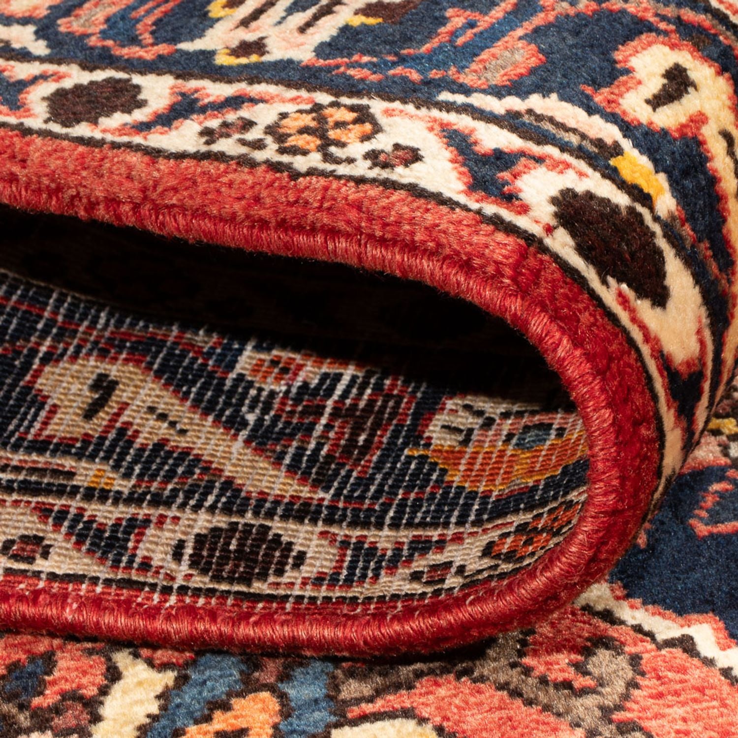 Perserteppich - Nomadic - 208 x 135 cm - rot