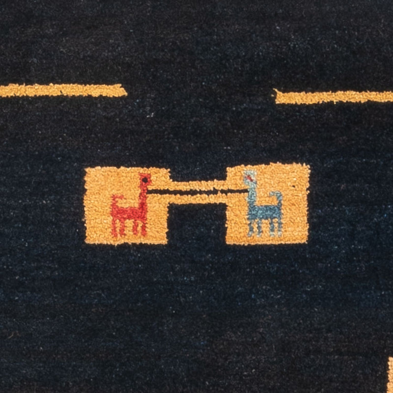 Gabbeh Teppich - Perser - 113 x 85 cm - mehrfarbig