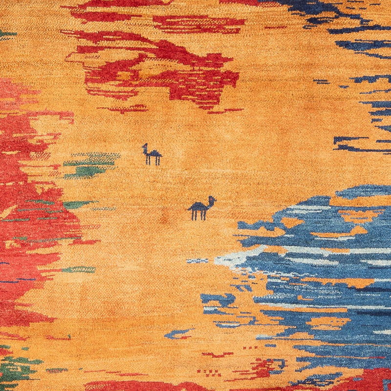 Gabbeh Teppich - Perser - 282 x 234 cm - mehrfarbig