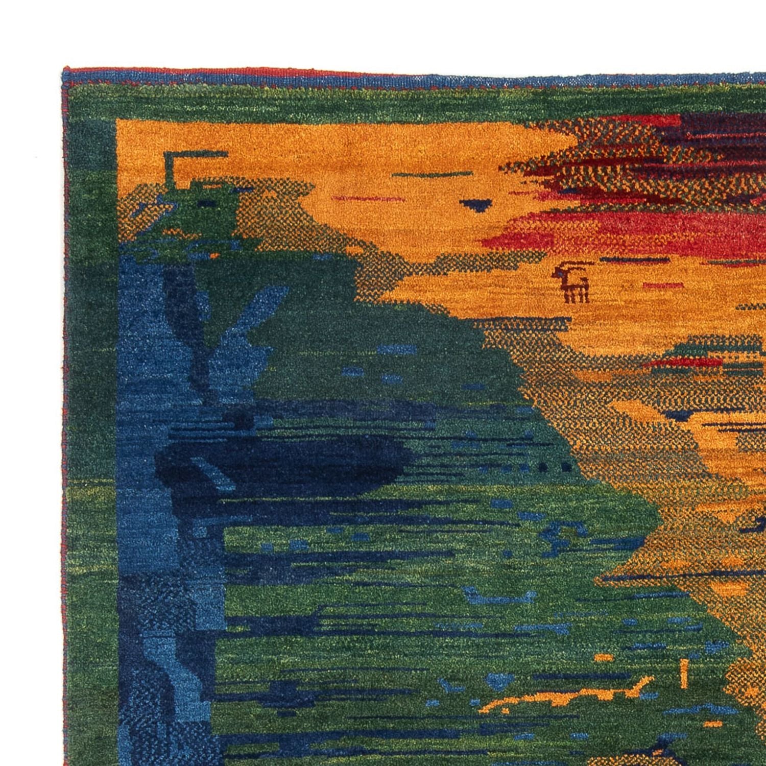 Gabbeh Teppich - Perser - 228 x 200 cm - mehrfarbig