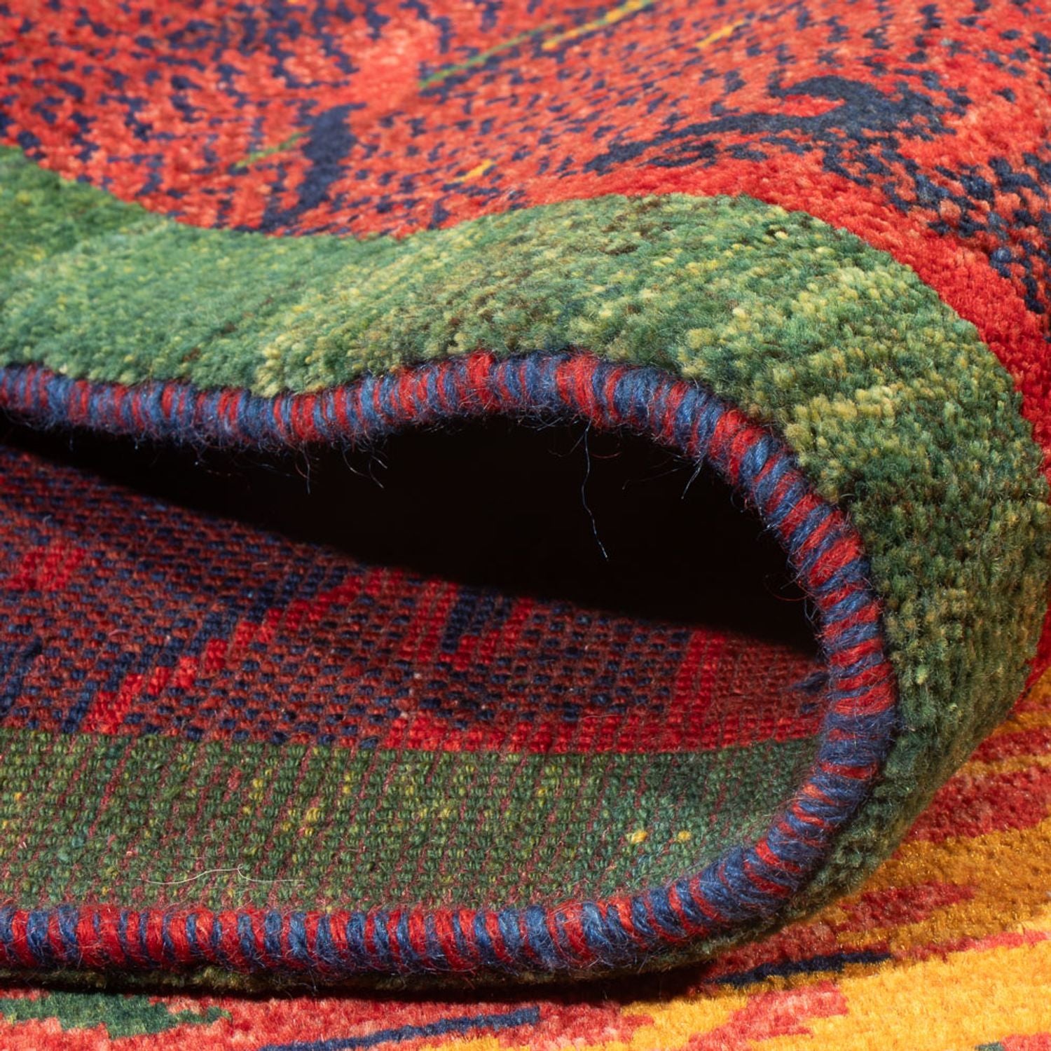 Gabbeh Teppich - Perser - 228 x 200 cm - mehrfarbig