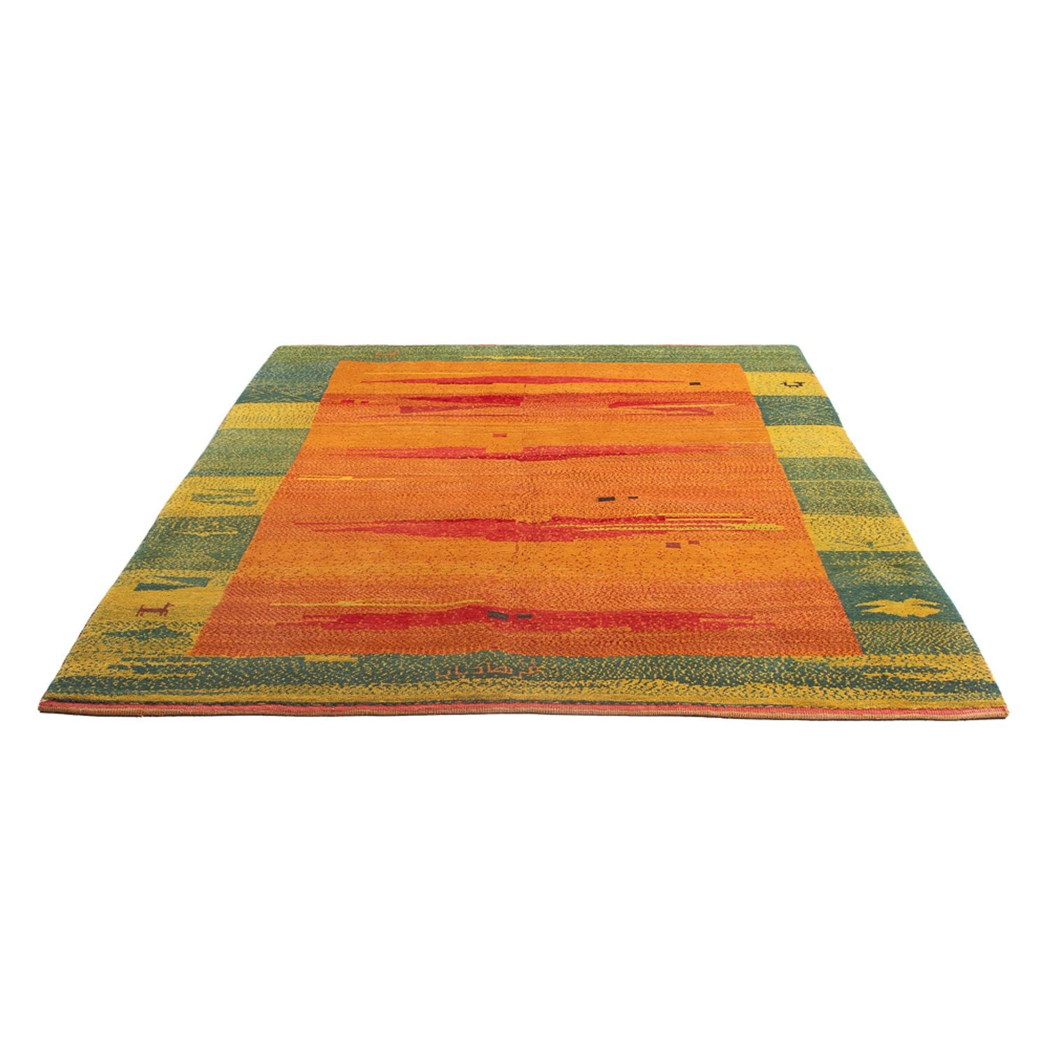 Gabbeh Teppich - Perser - 218 x 173 cm - mehrfarbig
