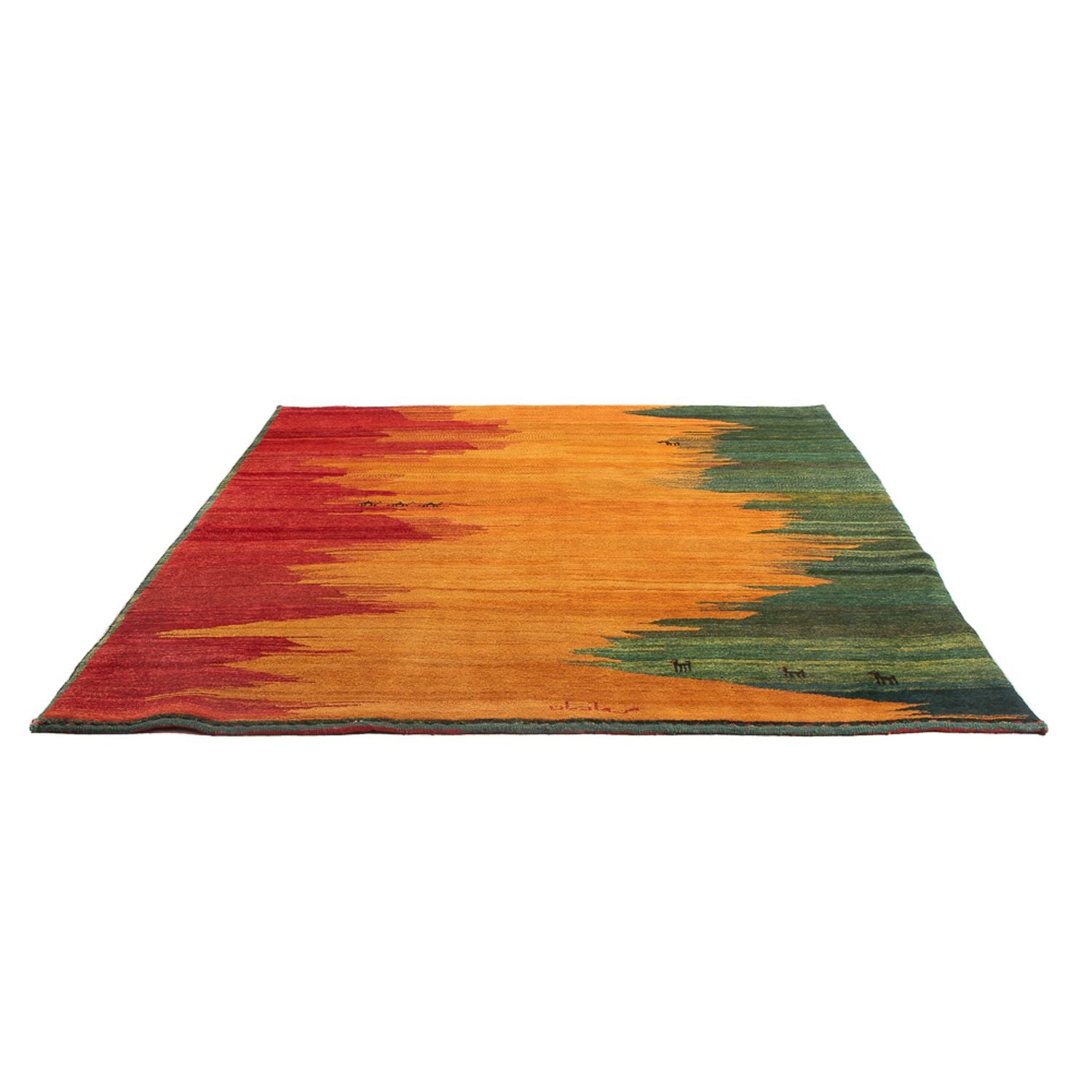 Gabbeh Teppich - Perser - 226 x 197 cm - mehrfarbig