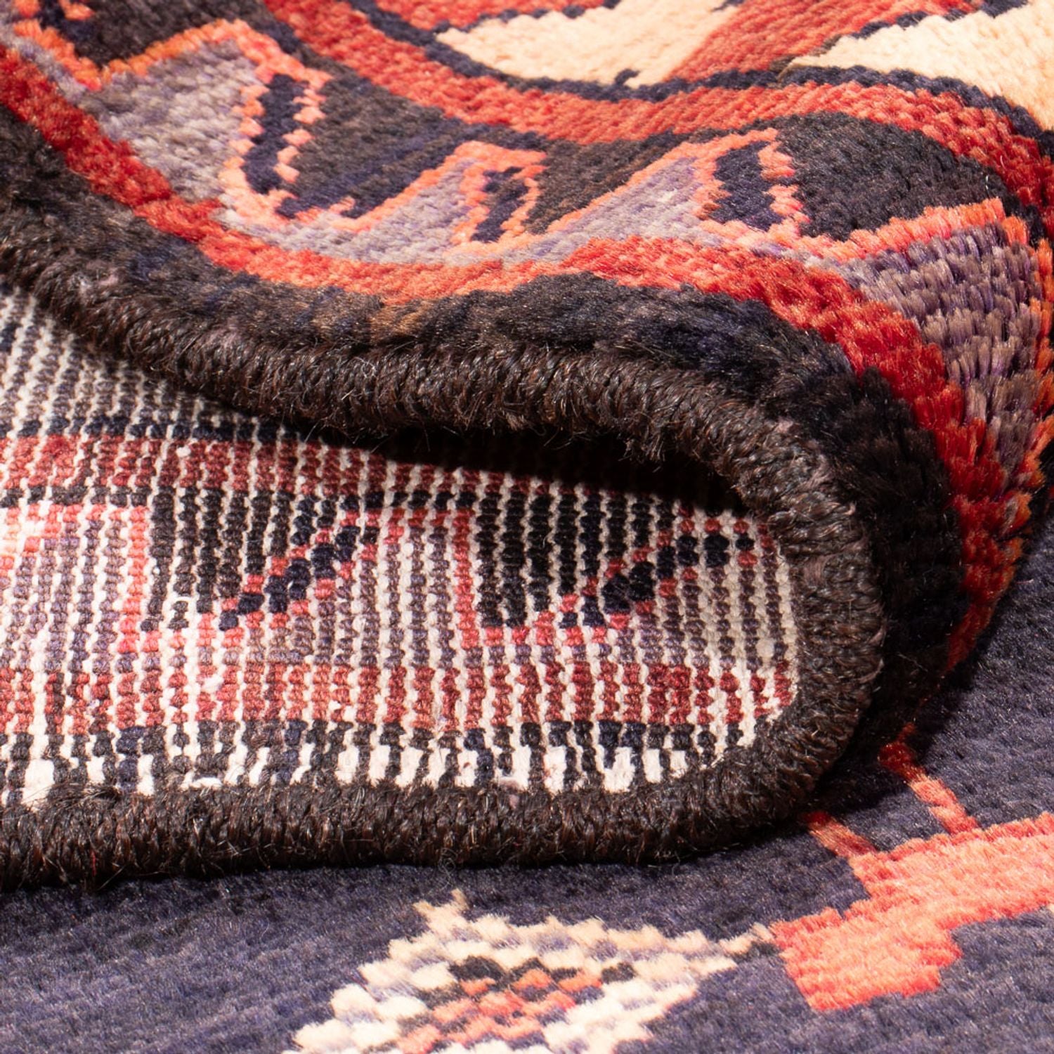 Perserteppich - Nomadic - Royal - 188 x 149 cm - dunkelblau