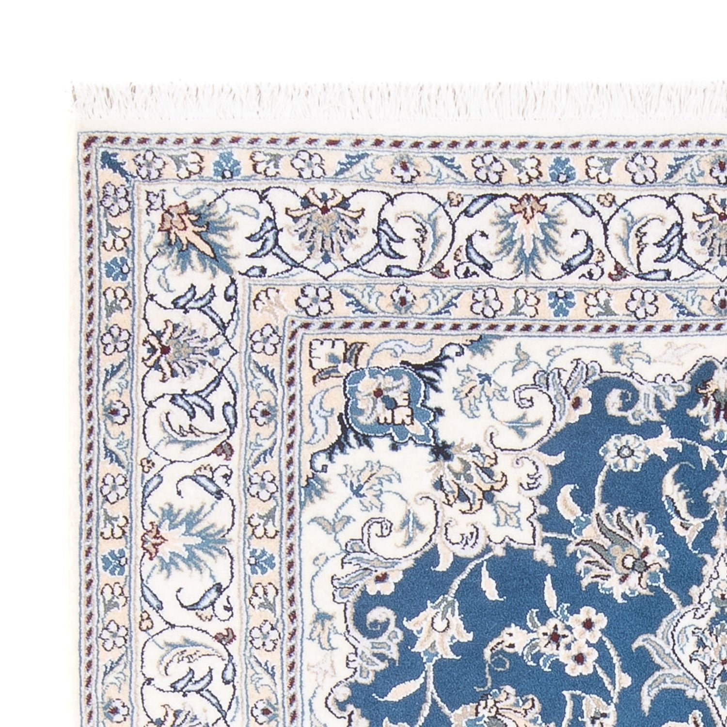 Perserteppich - Nain - Royal - 196 x 150 cm - blau