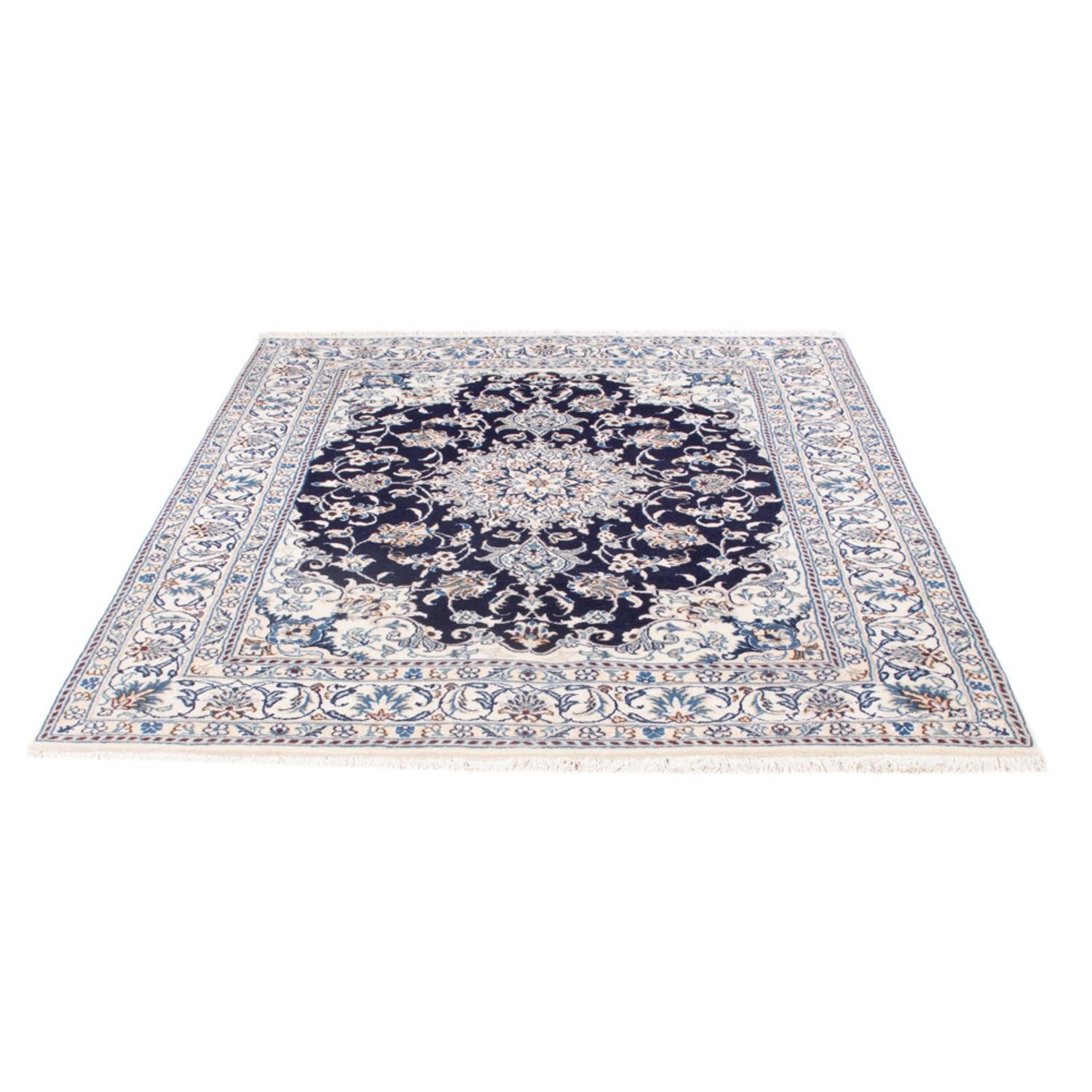 Perserteppich - Nain - Royal - 197 x 147 cm - dunkelblau