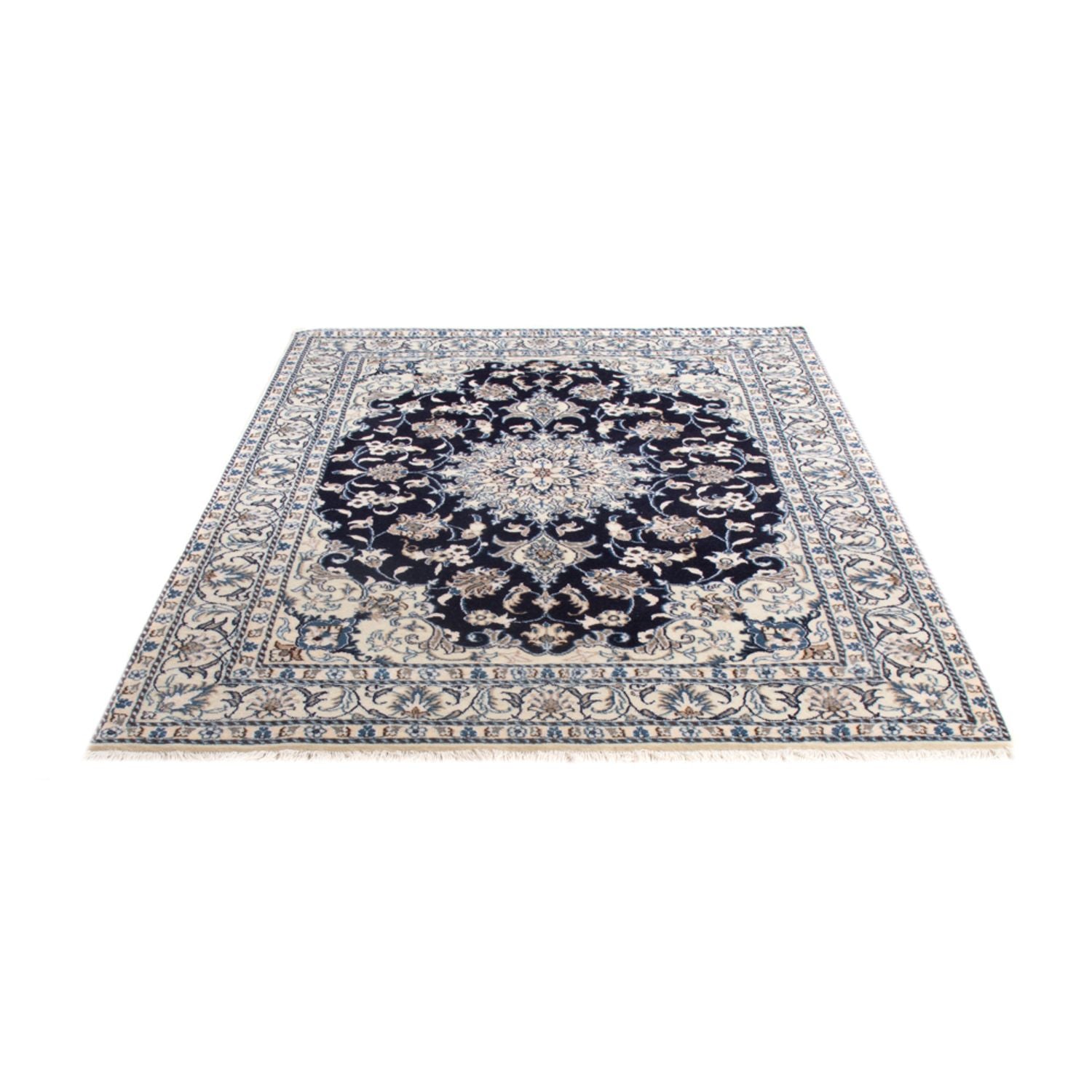 Perserteppich - Nain - Royal - 203 x 144 cm - blau