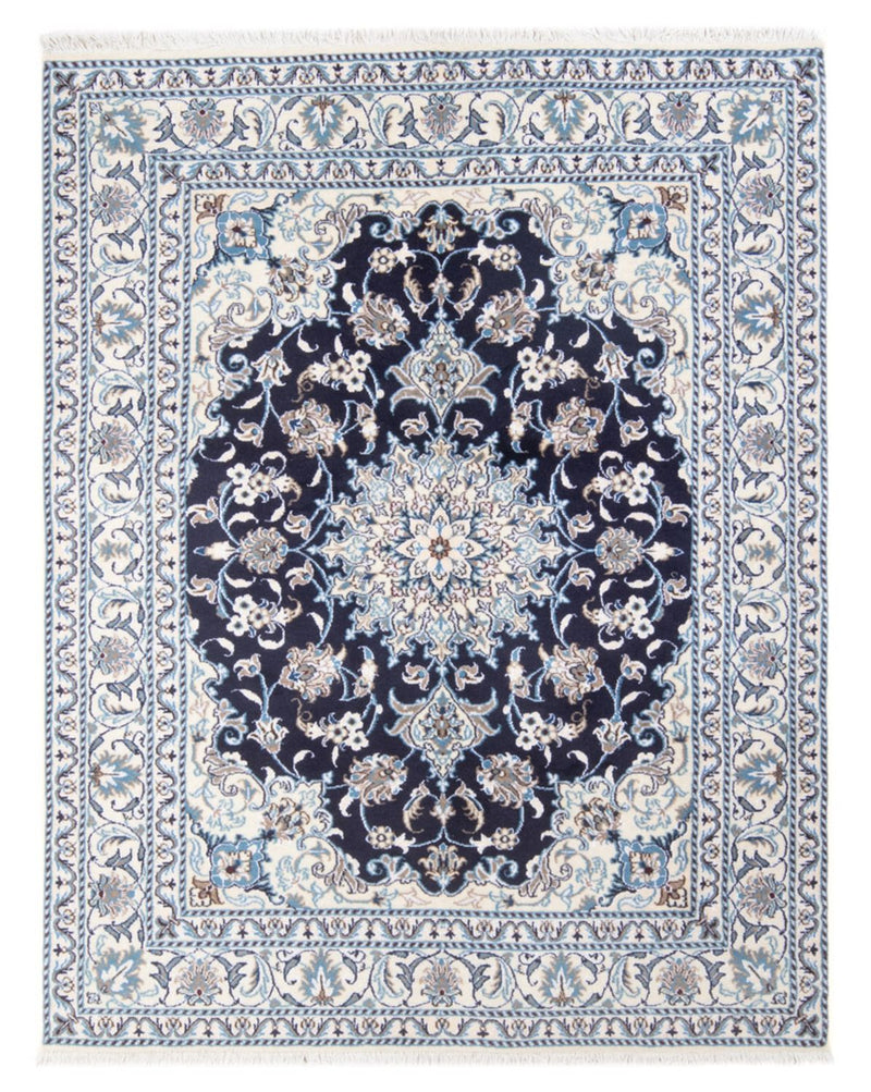 Perserteppich - Nain - Royal - 198 x 147 cm - dunkelblau