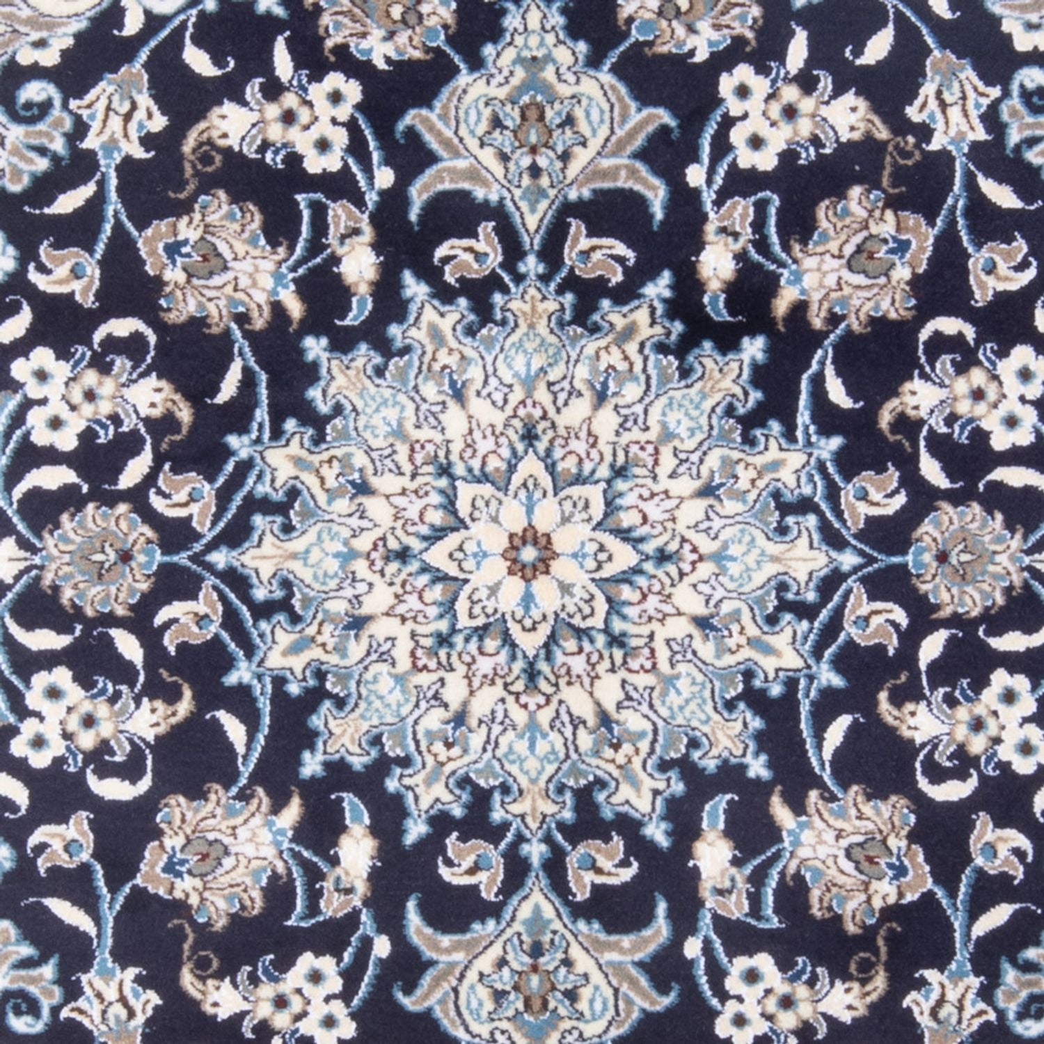 Perserteppich - Nain - Royal - 198 x 147 cm - dunkelblau