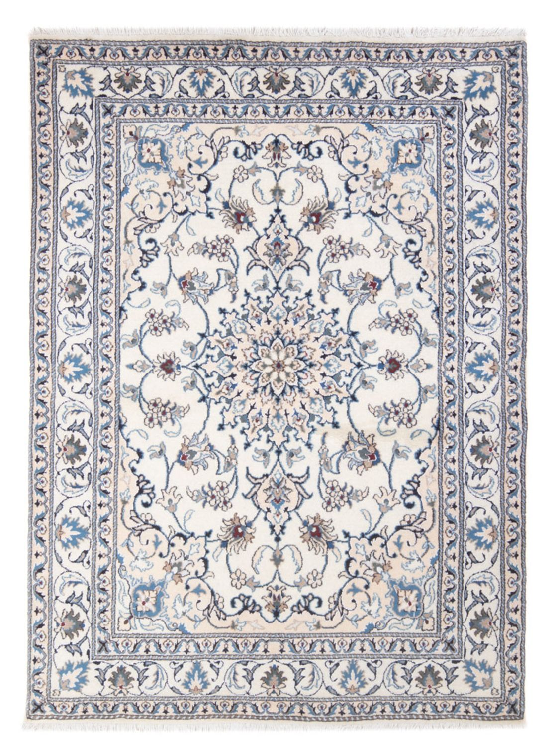 Perserteppich - Nain - Royal - 195 x 152 cm - creme