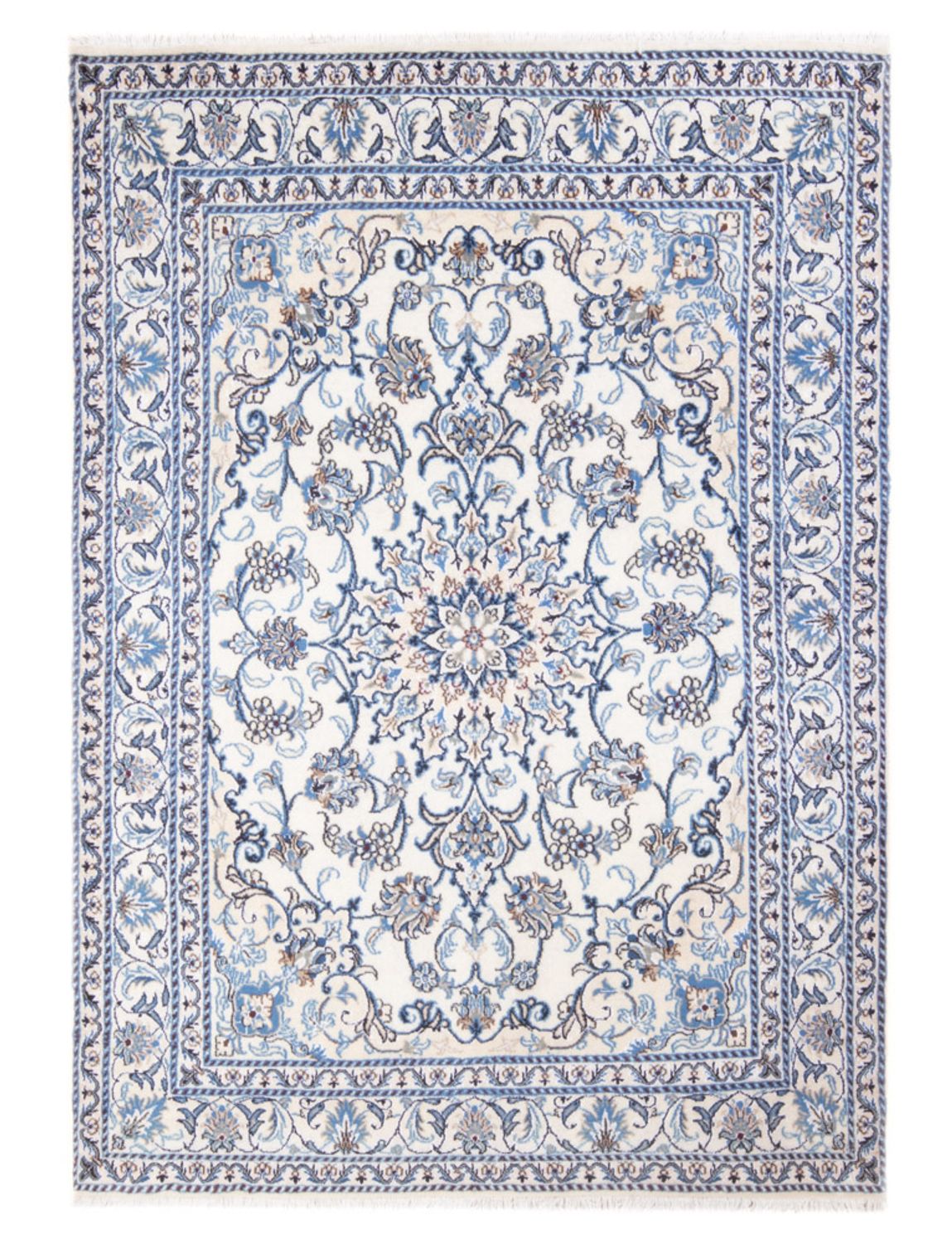 Perserteppich - Nain - Royal - 199 x 145 cm - creme
