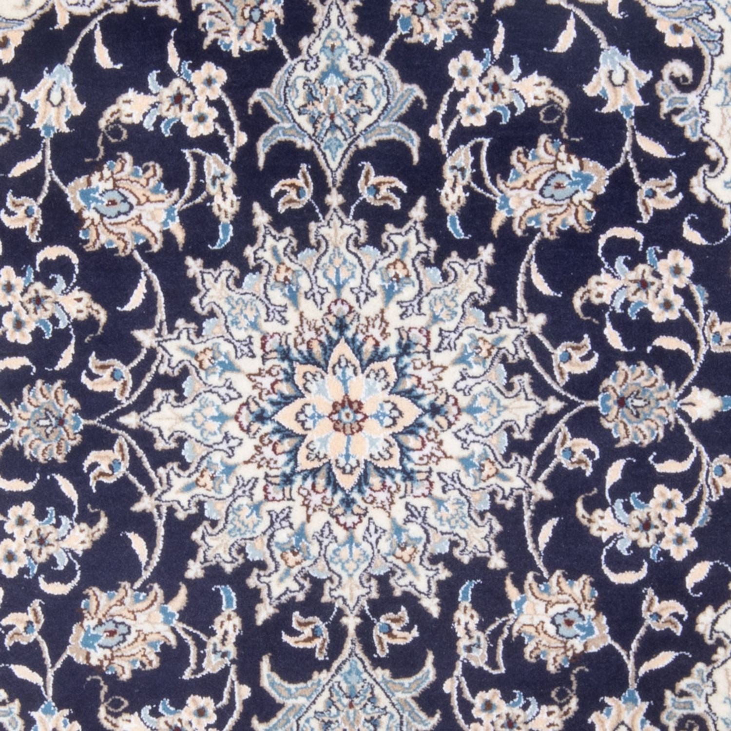 Perserteppich - Nain - Royal - 201 x 145 cm - dunkelblau