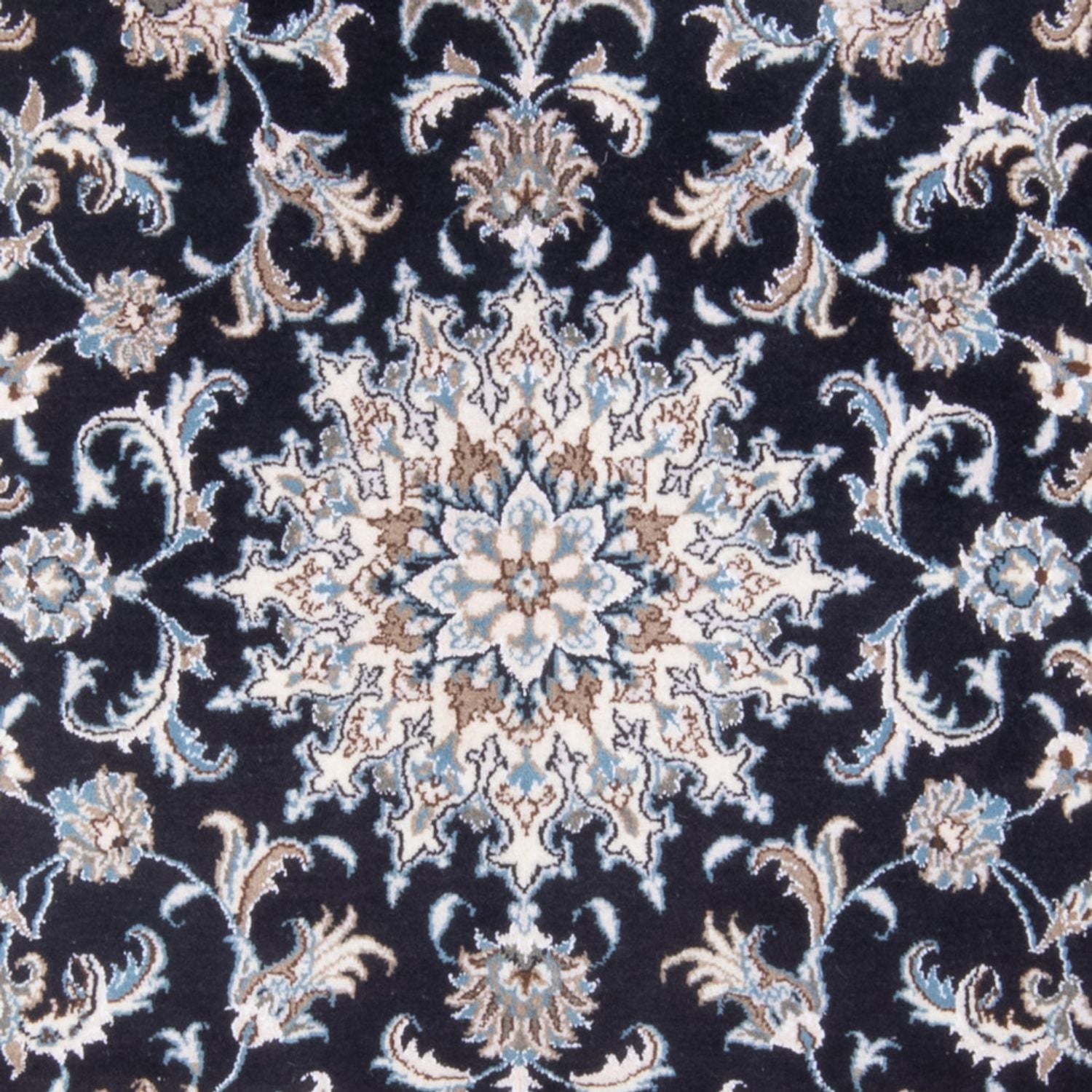 Perserteppich - Nain - Royal - 191 x 146 cm - dunkelblau