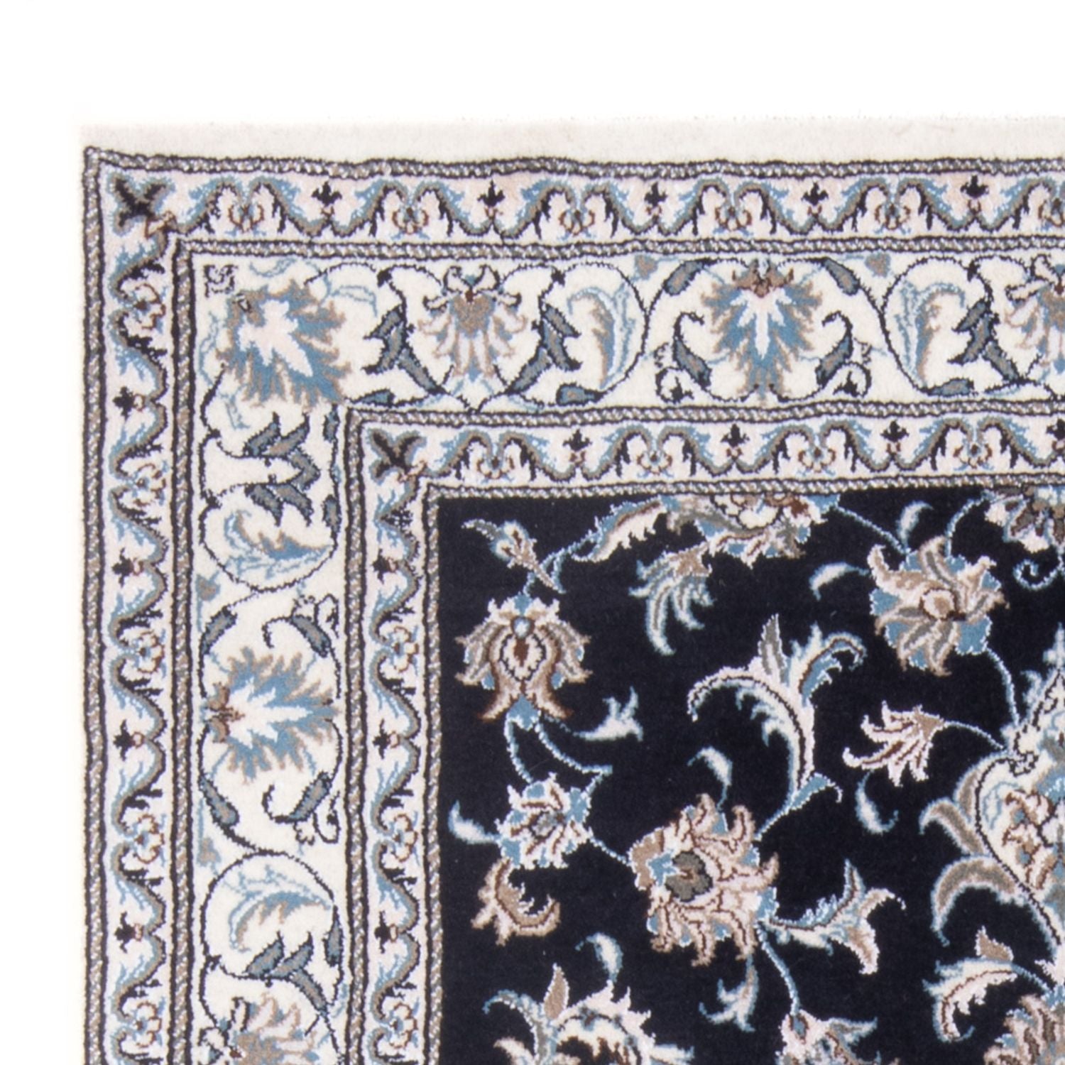 Perserteppich - Nain - Royal - 191 x 146 cm - dunkelblau
