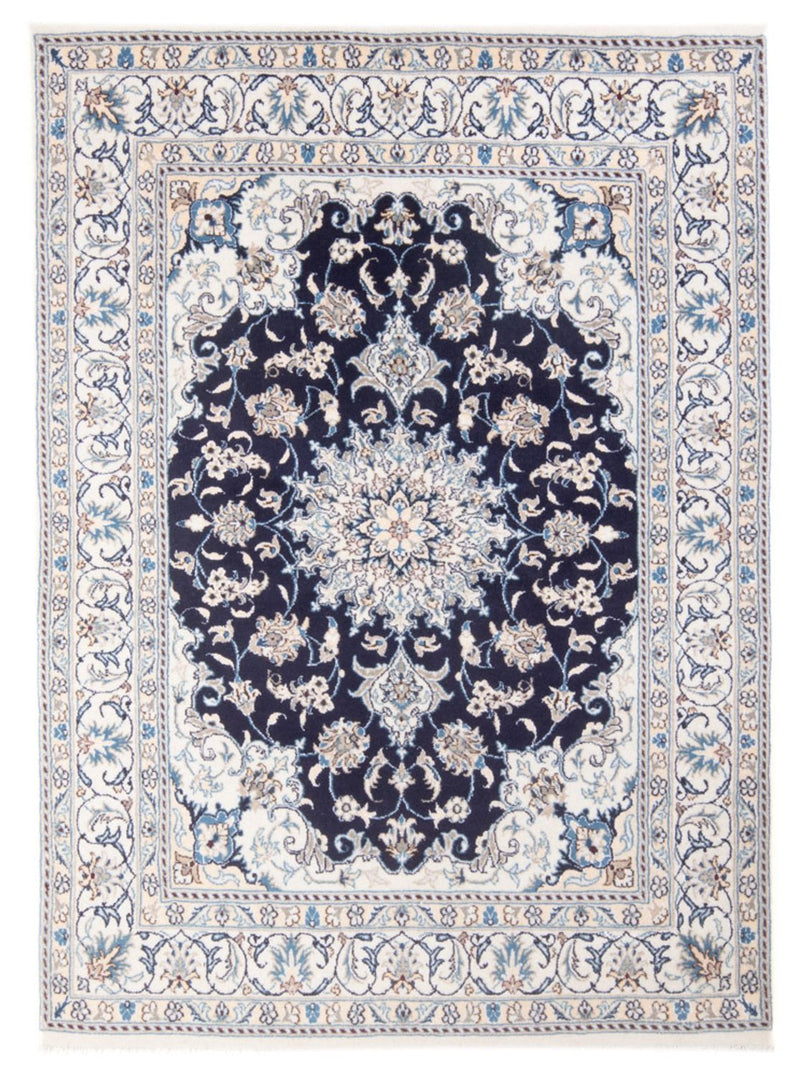 Perserteppich - Nain - Royal - 200 x 145 cm - dunkelblau