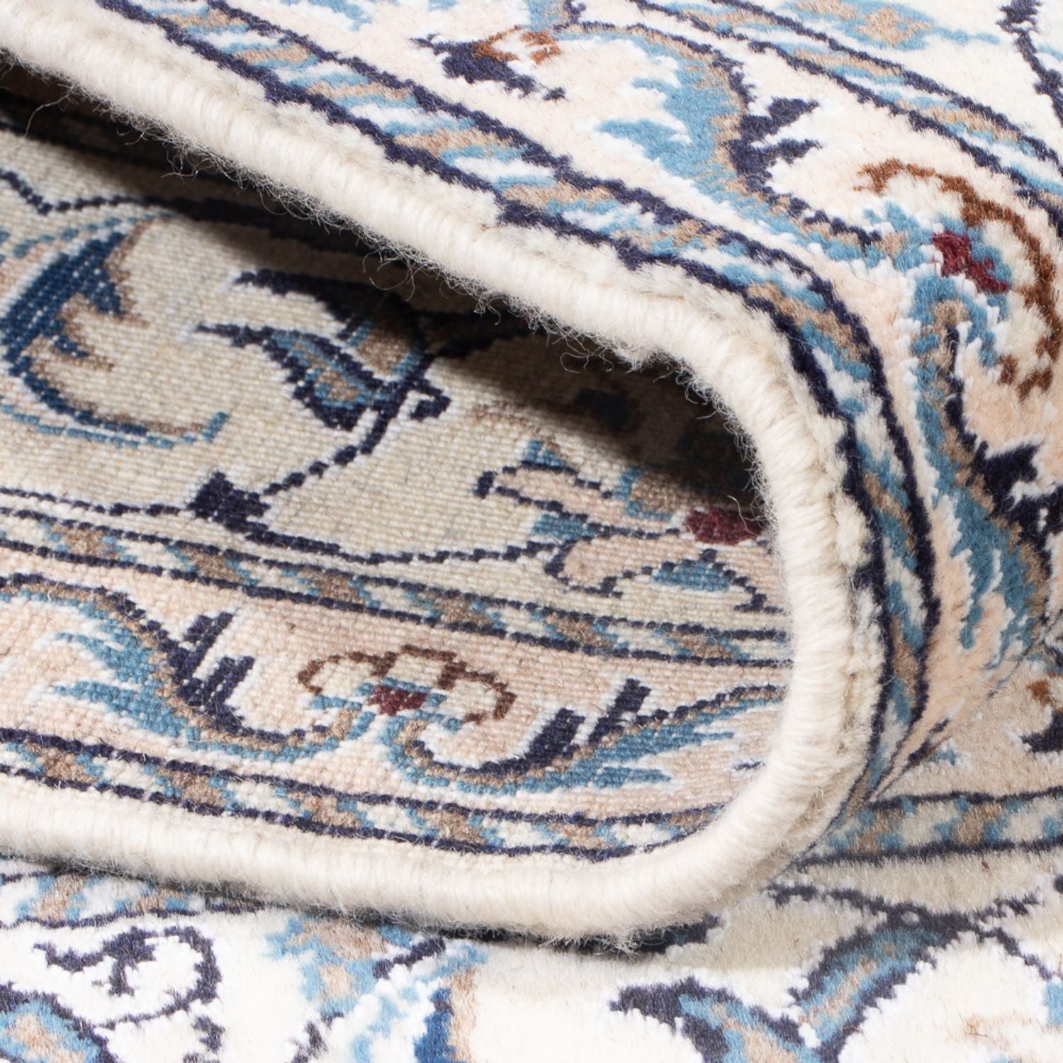 Perserteppich - Nain - Royal - 201 x 146 cm - blau