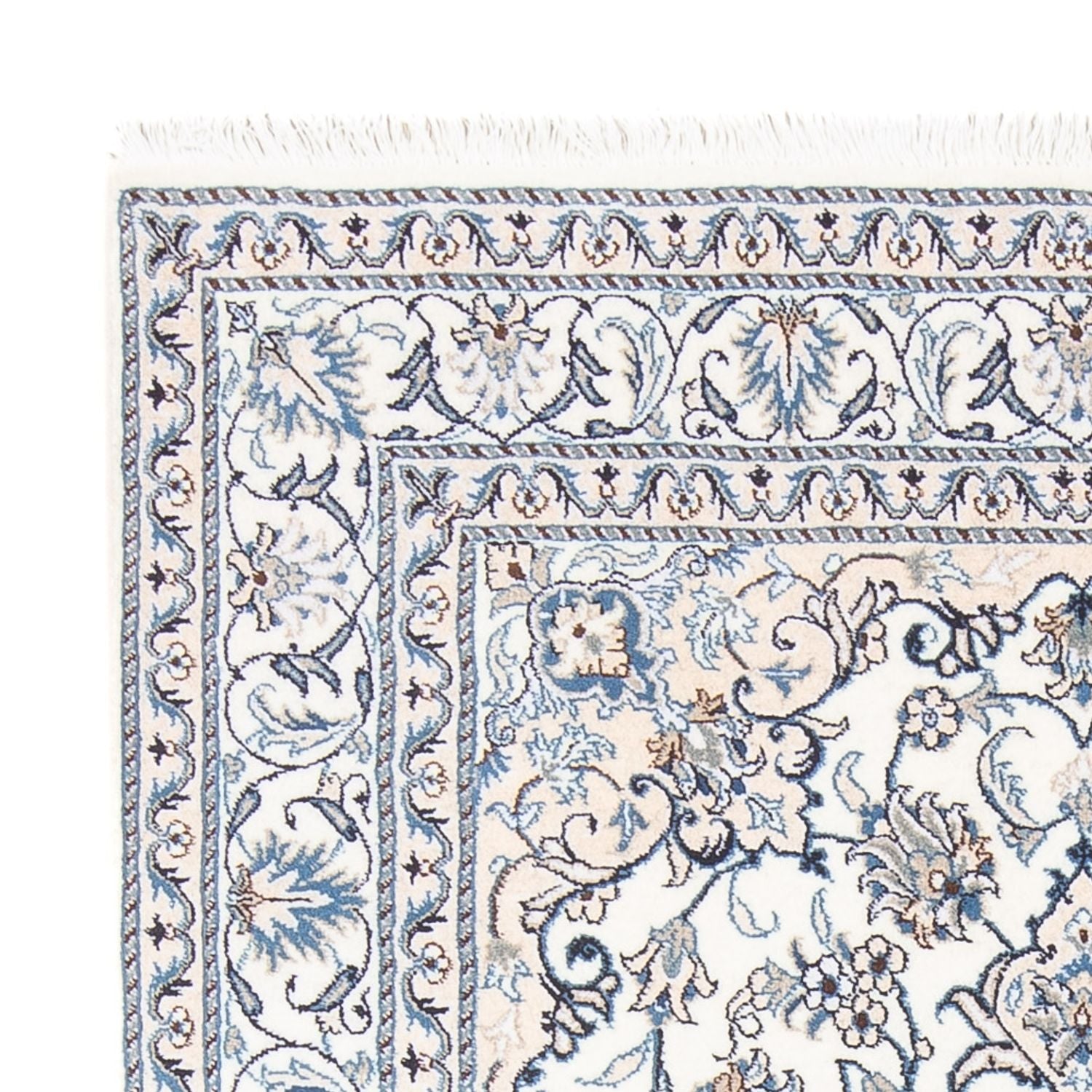 Perserteppich - Nain - Royal - 196 x 143 cm - creme