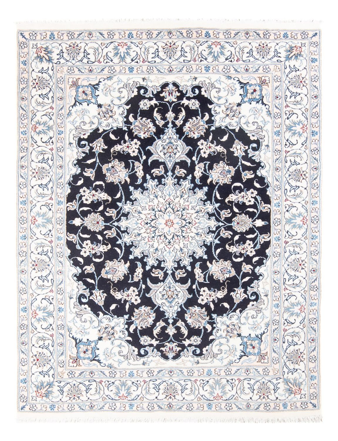 Perserteppich - Nain - Royal - 200 x 147 cm - dunkelblau