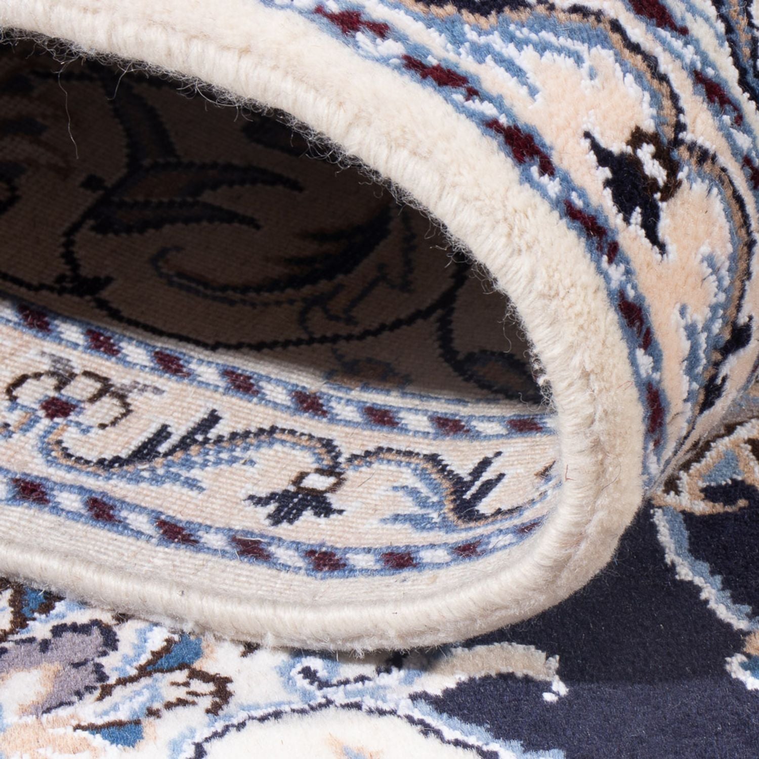 Perserteppich - Nain - Royal - 207 x 145 cm - dunkelblau