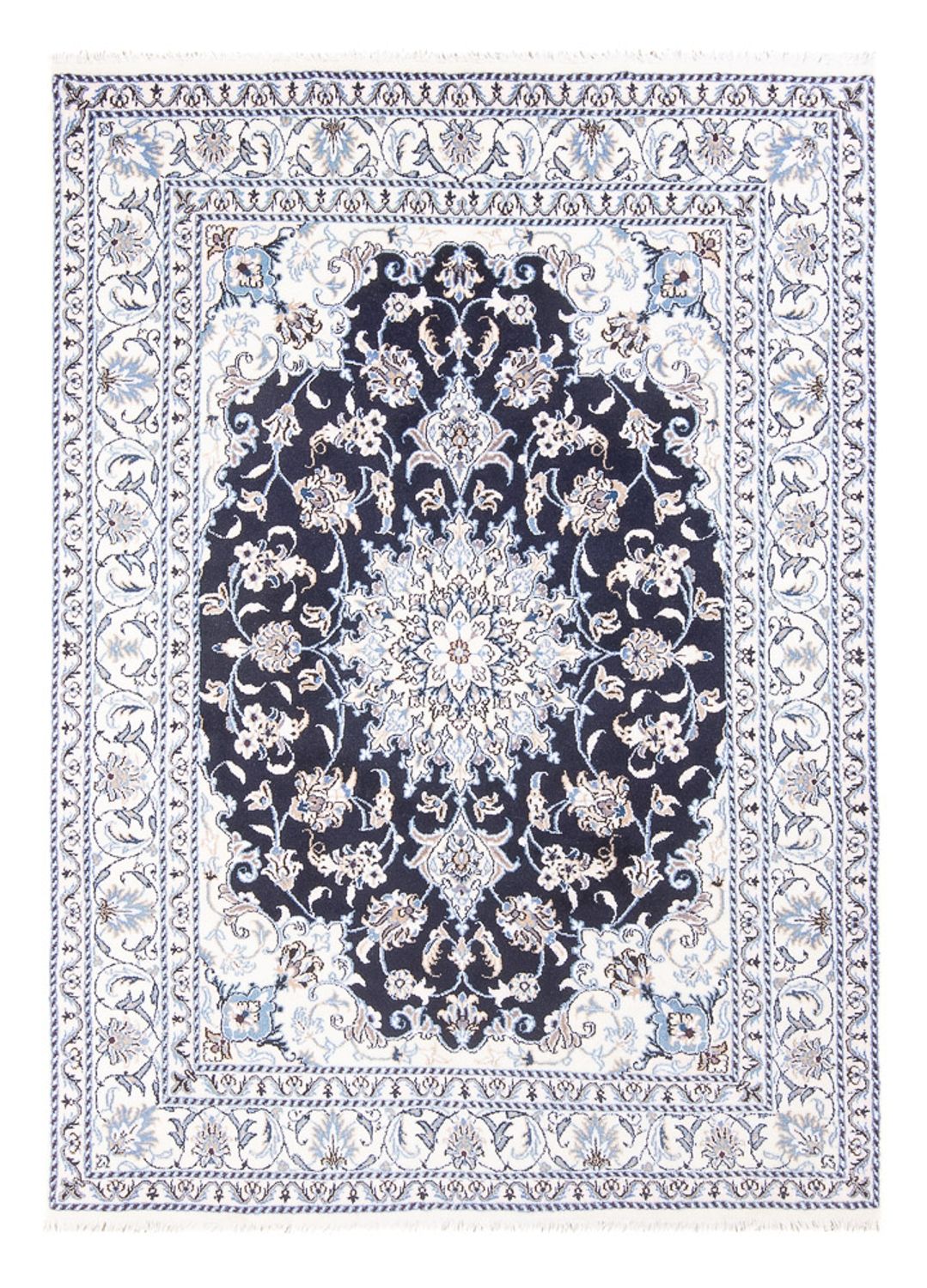 Perserteppich - Nain - Royal - 208 x 144 cm - dunkelblau