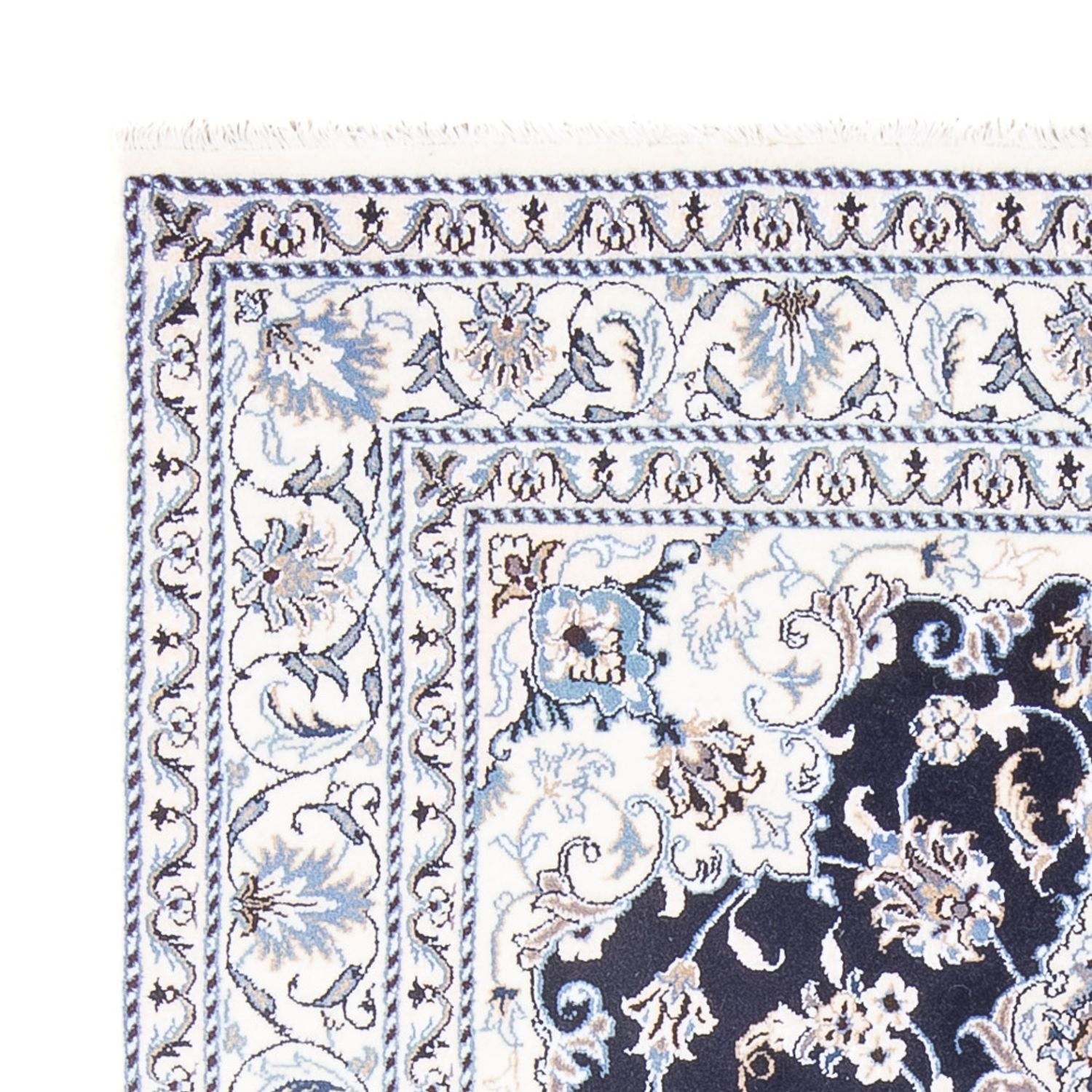 Perserteppich - Nain - Royal - 208 x 144 cm - dunkelblau