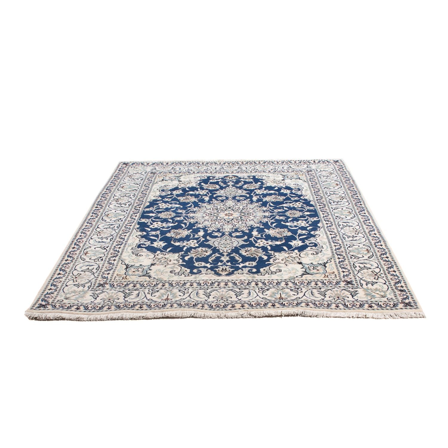 Perserteppich - Nain - Royal - 196 x 151 cm - blau