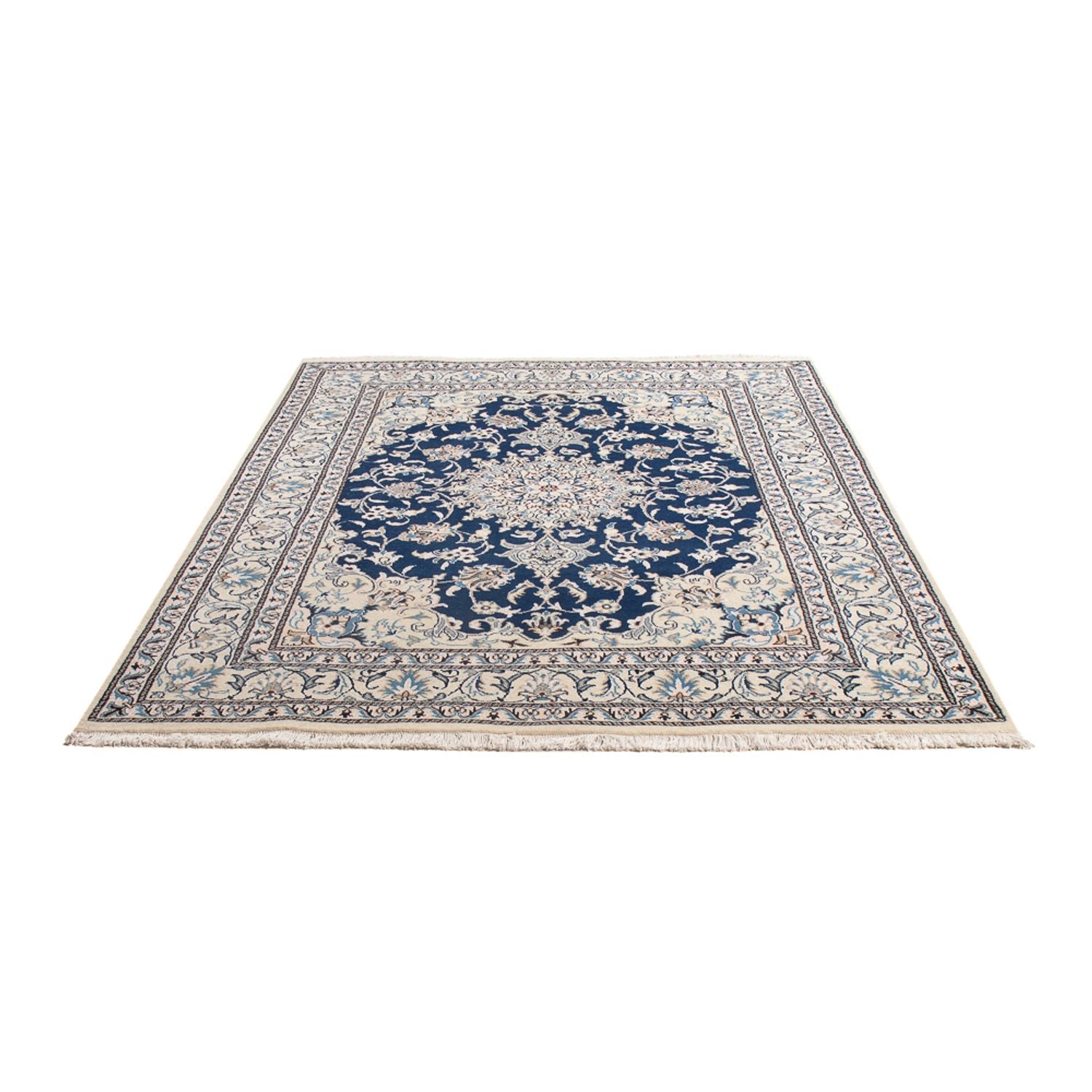 Perserteppich - Nain - Royal - 207 x 151 cm - blau