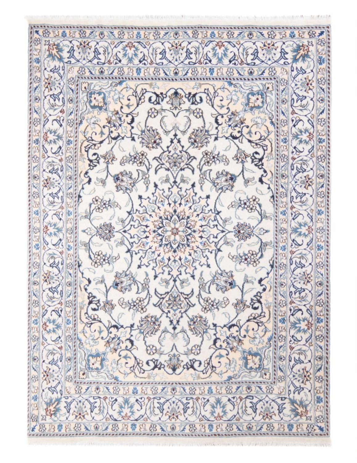 Perserteppich - Nain - Royal - 197 x 144 cm - creme