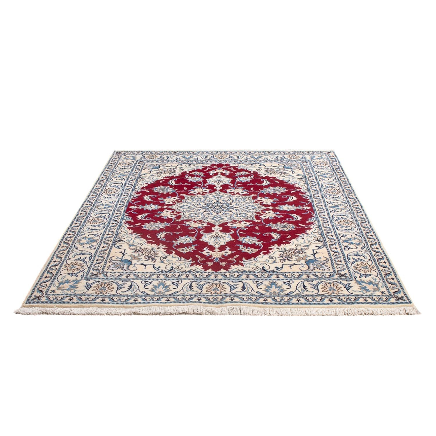 Perserteppich - Nain - Royal - 195 x 148 cm - rot