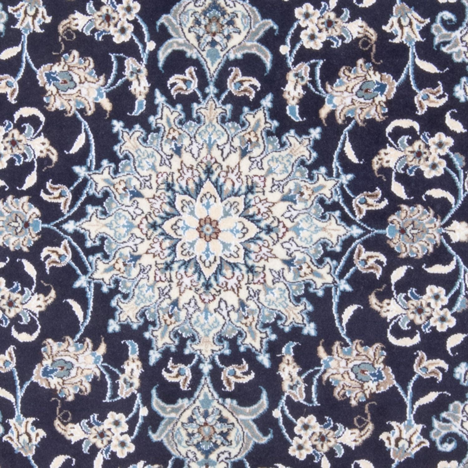 Perserteppich - Nain - Royal - 194 x 149 cm - dunkelblau
