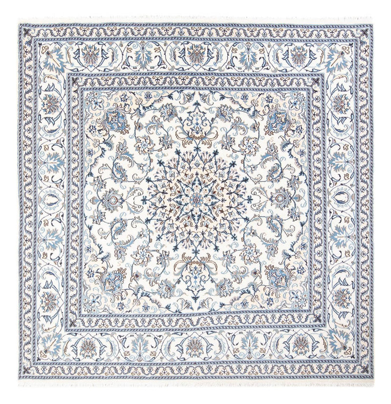 Perserteppich - Nain quadratisch  - 200 x 195 cm - creme