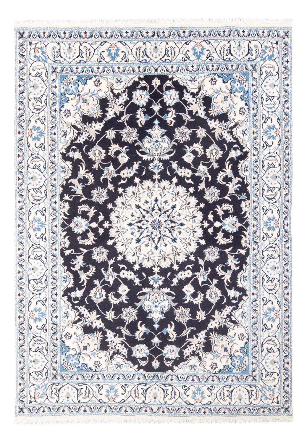 Perserteppich - Nain - 231 x 163 cm - dunkelblau