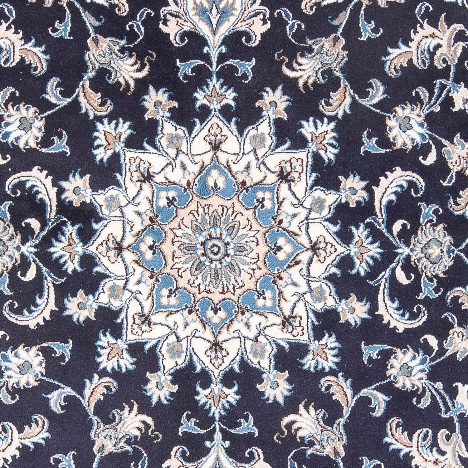 Perserteppich - Nain - 238 x 167 cm - dunkelblau