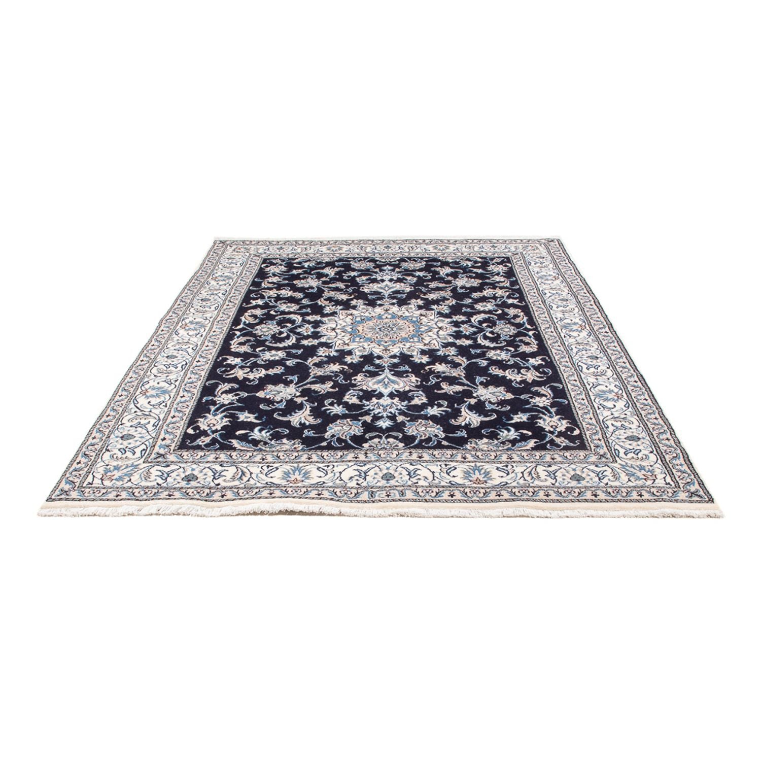 Perserteppich - Nain - 238 x 167 cm - dunkelblau
