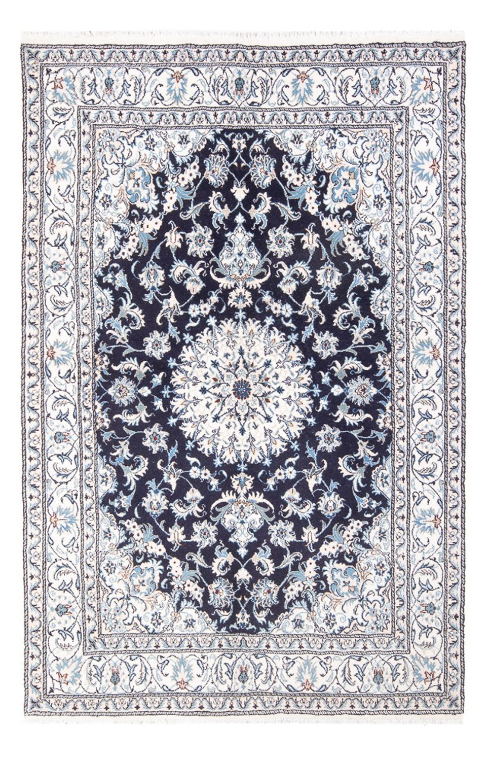 Perserteppich - Nain - 249 x 166 cm - dunkelblau