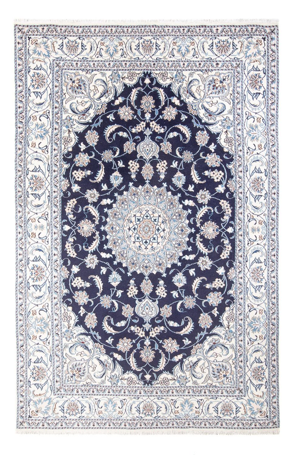 Perserteppich - Nain - 291 x 190 cm - dunkelblau