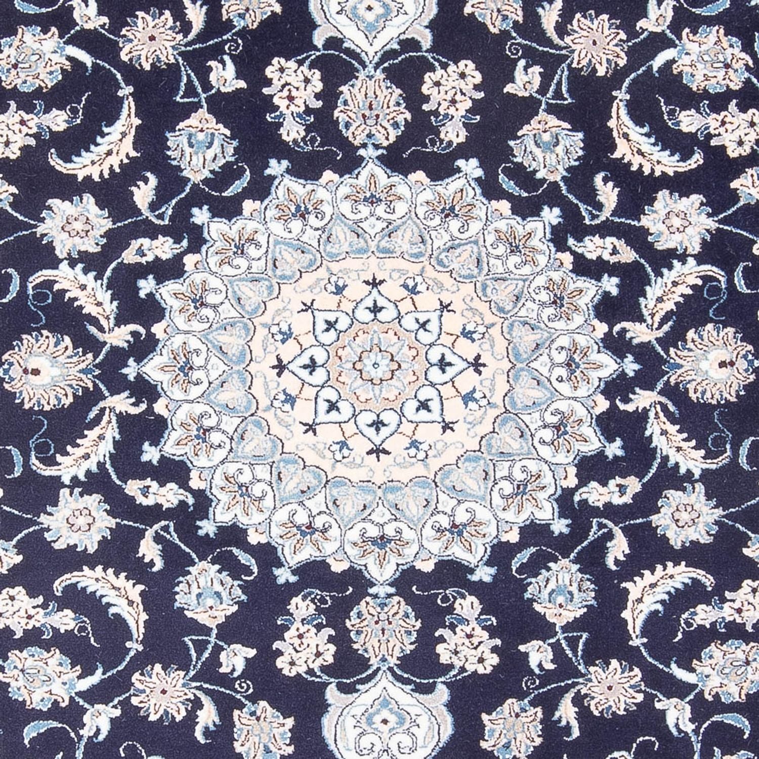 Perserteppich - Nain - 298 x 195 cm - dunkelblau