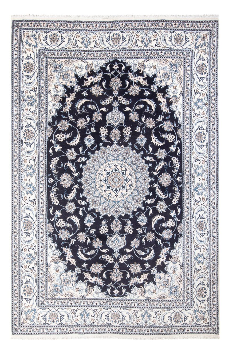 Perserteppich - Nain - 295 x 191 cm - dunkelblau