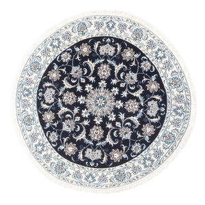 Perserteppich - Nain rund  - 150 x 150 cm - dunkelblau