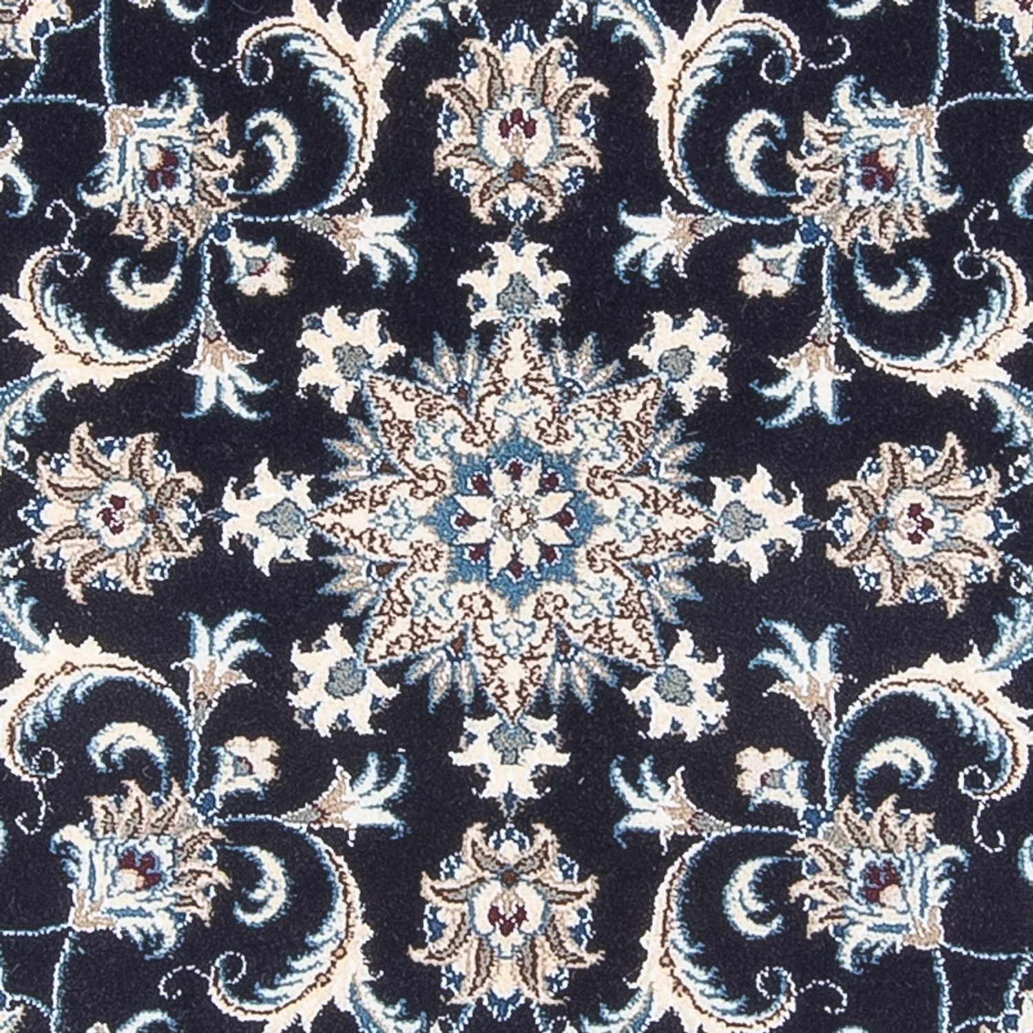 Perserteppich - Nain rund  - 150 x 150 cm - dunkelblau