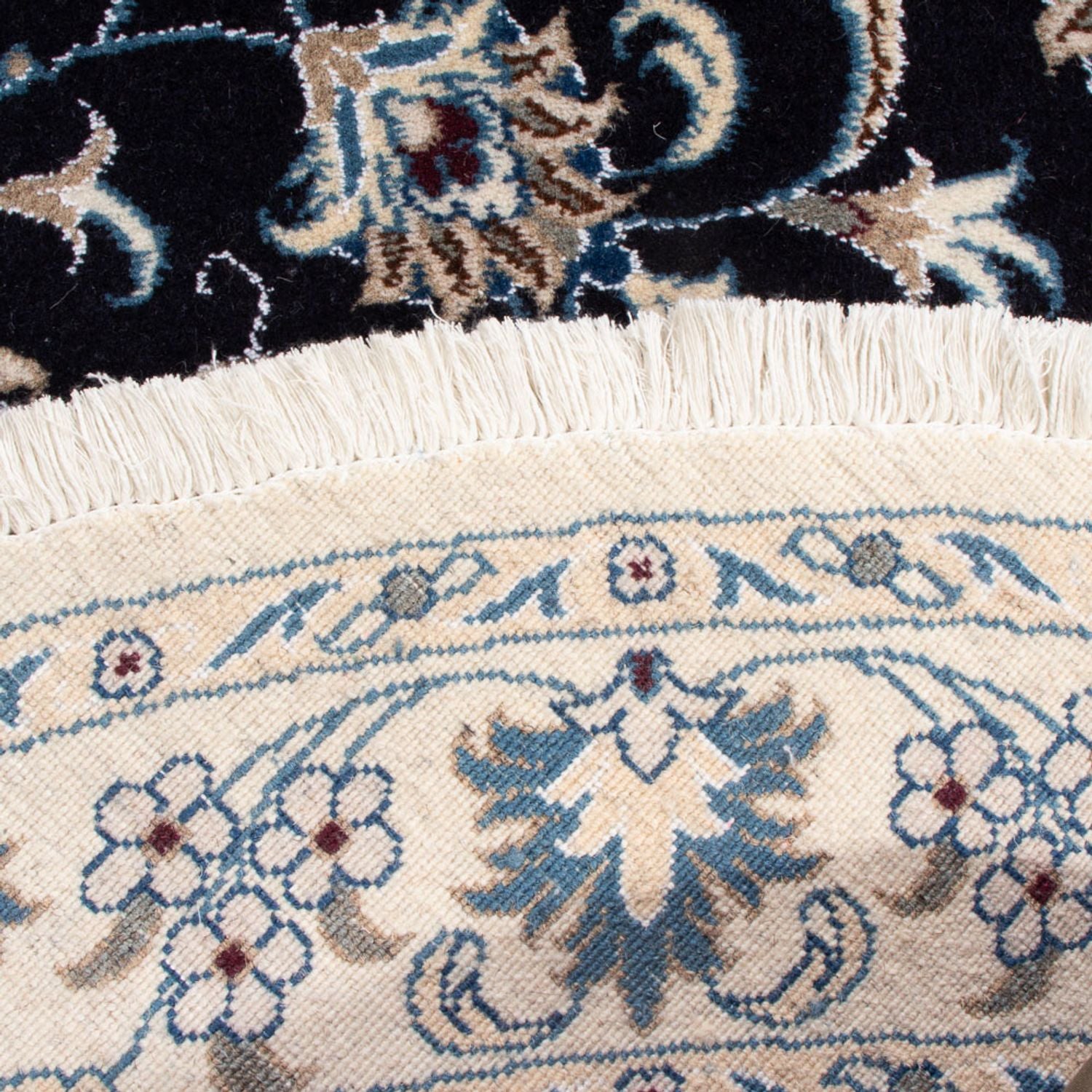 Perserteppich - Nain rund  - 150 x 150 cm - dunkelblau
