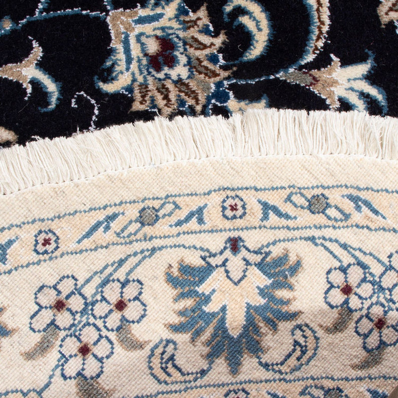 Perserteppich - Nain rund  - 150 x 150 cm - dunkelblau