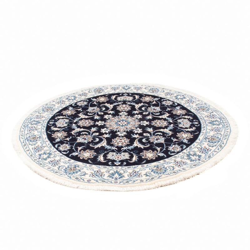 Perserteppich - Nain rund  - 150 x 150 cm - dunkelblau